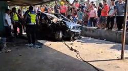 Honda Brio di Tebing Tinggi Ringsek Dihantam Kereta Siantar Express, Penumpang Selamat 