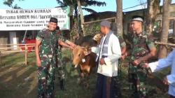 Korem 061 Suryakancana Salurkan Puluhan Hewan Kurban di Lokasi Gempa Bumi Cugenang Cianjur