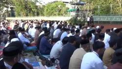 Sholat Idul Adha 1444 H, Warga Makassar Tumpah Ruah di Lapangan Karebosi