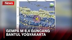 Gempa M 6,4 Guncang Bantul, BMKG: Tidak Berpotensi Tsunami