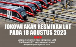 Infografis Presiden Jokowi Akan Resmikan LRT