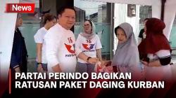 DPW Partai Perindo Jambi Bagikan Ratusan Paket Daging Kurban ke Masyarakat