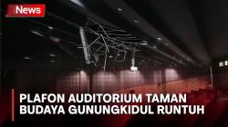 Satu Orang Dilarikan ke RS akibat Plafon Auditorium Taman Budaya Gunungkidul Runtuh saat Gempa