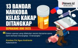 Infografis 13 Bandar Narkoba Kelas Kakap Ditangkap