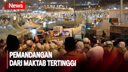  Hamparan Gemerlap Tenda di Mina dari Maktab Tertinggi Jemaah Indonesia