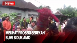 Warga Pulau Rengas Jambi Gelar Prosesi Sedekah Bumi Biduk Amo, Begini Keseruannya