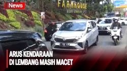 Libur Panjang! Arus Lalin di Lembang Masih  Macet, Polisi Berlakukan One Way
