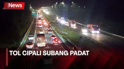 Arus Balik Libur Panjang Hari Raya Iduladha di Tol Cipali Subang Padat<