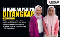 Infografis Si Kembar Penipu Ditangkap