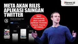 Infografis Meta Akan Rilis Aplikasi Saingan Twitter