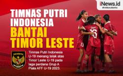 Infografis Indonesia Bantai Timor Leste di Piala AFF U-19 Wanita 2023