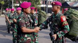 Prajurit Batalyon Infanteri 3 Marinir Diberangkatkan ke Perbatasan Malaysia