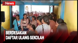  Orang Tua dan Siswa di NTT  Berdesakan Daftar Ulang Sekolah