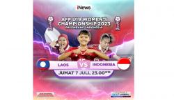 Indonesia Vs Laos Piala AFF U-19 Wanita 2023 Malam Ini, Saksikan di iNews