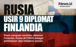 Infografis Rusia Usir 9 Diplomat Finlandia