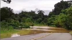 Banjir di Kapuas Hulu, Jalan Nasional Perbatasan Indonesia-Malaysia Terendam Bak Sungai