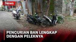 Viral! 3 Unit Ban Depan Motor Lengkap dengan Peleknya Dicuri di Makassar