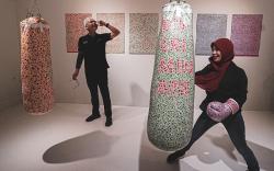Ganjar Pranowo bersama Istri Kunjungi Art Jog<