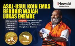 Infografis Asal-Usul Koin Emas Berukir Wajah Lukas Enembe
