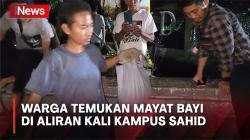 Warga Digegerkan dengan Penemuan Mayat Bayi di Aliran Kali Depan Kampus Sahid Tebet