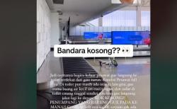 Viral Video Penumpang Pesawat Bingung Lihat Bandara Kosong, Netizen: Masuk Dimensi Lain?