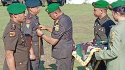 Sertijab, Mayor Inf Dwi Djunaidi Mulyono Resmi Jabat Danyonif 142/Ksatria Jaya 