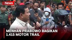 Serahkan 1.415 Motor Trail untuk Babinsa di Kodam XIV Hasanuddin, Prabowo: Kita Memerlukan Pertahanan yang Kuat
