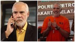 Jadi Tersangka, Artis Lawas Pierre Gruno Tersenyum saat Pakai Baju Oranye