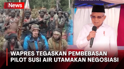 Wapres Tegaskan Pembebasan Pilot Susi Air Utamakan Negosiasi, Tidak dalam Bentuk Serangan Frontal