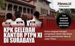 Infografis KPK Geledah Kantor PTPN XI di Surabaya<