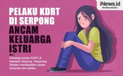 Infografis Suami Pelaku KDRT di Serpong Ancam Keluarga Korban