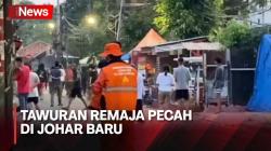 Ngeri! 2 Kelompok Remaja Tawuran di Depan Pos Polisi Johar Baru<
