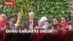 Safari ke Gresik, Ganjar Pranowo Bagikan Nasi Krawu