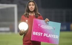 Potret Claudia Alexandra Schenemann Pemain Terbaik AFF U-19 Women Championship 2023