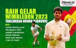 Infografis Carlos Alcaraz Juara Wimbledon 2023