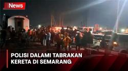 Polisi Dalami Peristiwa Tabrakan Kereta Api dengan Truk Trailer di Semarang