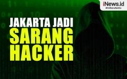 Infografis Jakarta Jadi Sarang Hacker