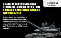Infografis Rusia Klaim Hancurkan Kelompok Infanteri Ukraina di Zaporizhzhia<