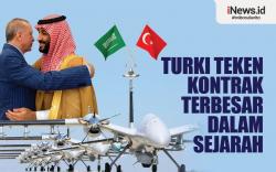 Infografis Arab Saudi Borong Drone Tempur Turki