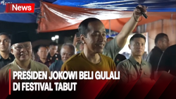 Presiden Jokowi Kunjungi Festival Tabut di Bengkulu dan Beli Gulali
