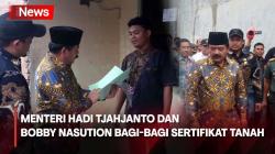 Pastikan Pelayanan Lancar, Menteri Hadi Tjahjanto Door To Door Bagikan Sertifikat di Medan