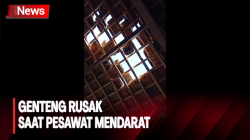 Genteng Rumah dan Fasum Rusak saat Pesawat Mendarat di Bandara Yogyakarta