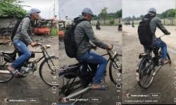 Viral Sepeda Ontel Klasik Bermesin Motor, Netizen: Ini Baru Namanya Sepeda Motor