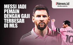 Infografis Lionel Messi Jadi Pemain dengan Gaji Terbesar di MLS