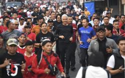 Ganjar Pranowo Lari Pagi Bersama Warga Bogor