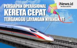 Infografis Persiapan Operasional Kereta Cepat Kerap Terganggu Layang-Layang di Padalarang-Bandung