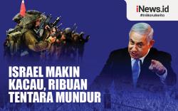 Infografis Israel Makin Kacau, Ribuan Tentara Mundur 