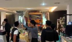Truk Tabrak Pesta Pernikahan di Gedung Kesenian Balikpapan, Tamu Panik Berhamburan<