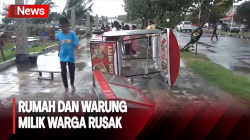 Belasan Rumah di Padang Rusak Diterjang Angin Puting Beliung
