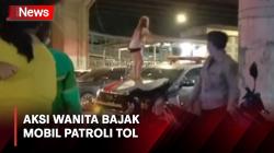 Aksi Wanita Bajak Mobil Patroli Tol di Jakarta Timur